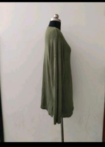 Olive Green Long Sleeve Top