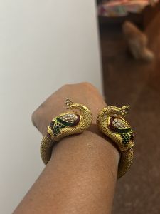 Peacock Gold Press Bracelet