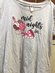 Grey &#39;Midnights In...&#39; Graphic Tee (Max )