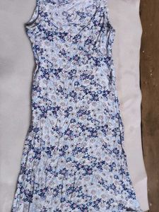 Floral Blue Kurti