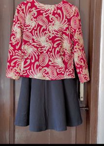 Red &amp; Black Dress