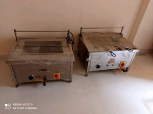 Two Stainless Steel Commercial Cooking Units
