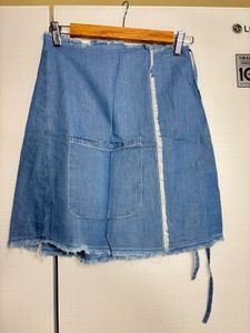 Denim Wrap Skirt