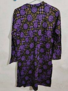 New Woolen Kurti Purple
