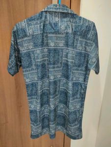 Blue Patterned Shirt