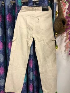 Beige Cargo Pants