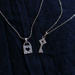 Lock &amp; Key Pendant Necklaces