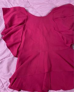 Peplum High Low Top