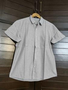 UGIZ Men Cotton Linen Smart Fit Short Sleeve Shirt
