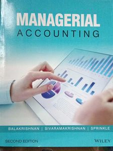 Managerial Accounting Second Edition