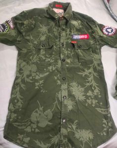 Superdry Navy Premium Goods Shirt - Size M