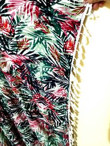 Floral Print Kaftan Dress