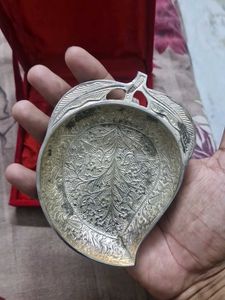 Silver Plated Leaf Bowl