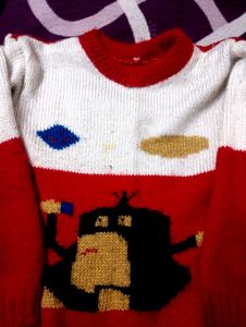 Vintage Cartoon Knit Sweater