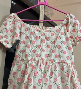 Rose Print Top