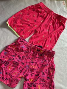 Pink Patterned Shorts - 2 Pack
