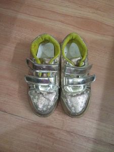 Golden Shoes For Girl Shoe Size 30