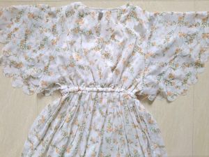 White floral frock 🌷✨
