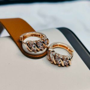 Rose Gold Hoop Earrings