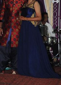Elegant Blue Ethnic Gown