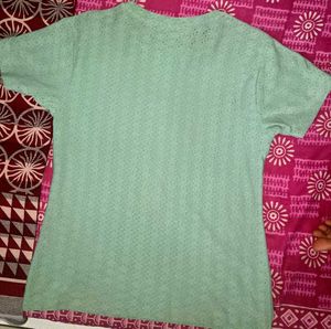 Mint Green Knit Tee