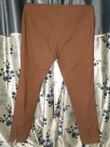 Brown Slim Fit Pants