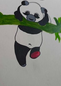 Panda Family Painting