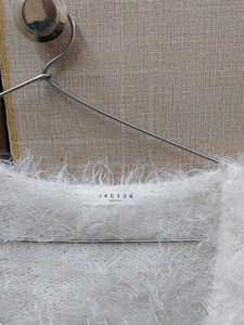White Fur Cardigan
