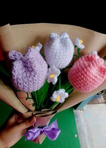 Crochet Tulip Bouquet
