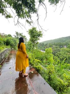 Elegant Yellow Anarkali Kurta