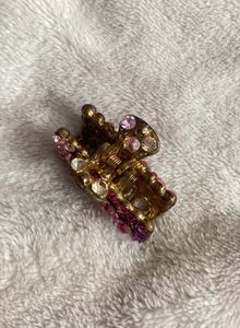 Pink Party Wear Hair Cluture/ Claw-clip For Women
