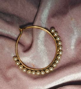 Pearl Hoop Nose Ring