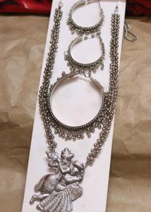 Oxidized Silver Jewelry Set