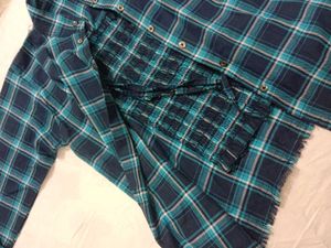 Blue Plaid Button-Down