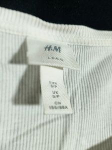 H&amp;M White Western Top(women&#39;s)