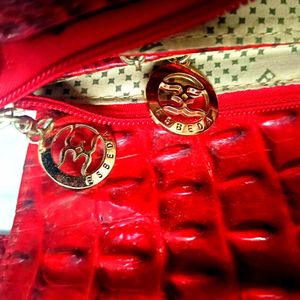Red Leather Handbag