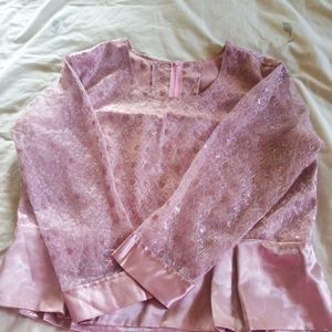 Pink Lace Top