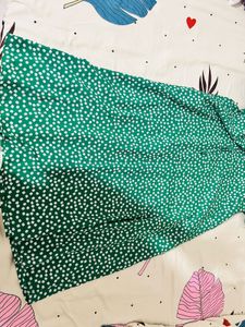 Green Polka Dot Maxi Dress