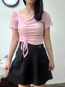 Black Pleated Skirt