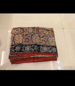Mul Cotton Kalamkari Saree