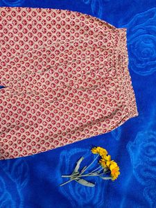 Chikankari Red Trouser.