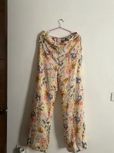 Floral Tailored Pants