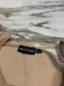 Tan Bodycon Mini Dress