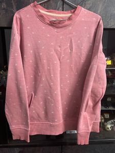 Pink Patterned Sweatshirt
