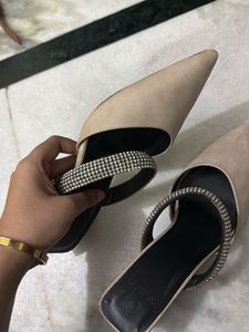 Elegant Rhinestone Mules