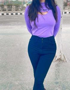 Purple Sweat Top.