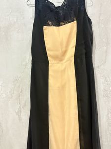 Elegant Black &amp; beige dress