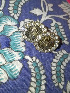 Vintage Rhinestone Stud Earrings