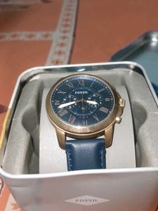 Real Fossil Leather Watch