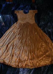 Beautiful Tan Colour Wedding Gown